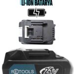 RETOOLS 10 PİLLİ Lİ-İON BATARYA 21V/4.0AH MAVİ