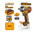 INGCO Lİ-İON AKÜLÜ SOMUN SIKMA 1/2" 20V 2.0AH + Lİ-İON AKÜ VE ŞARJ CİHAZI