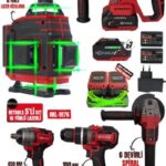 RKL-9176 RETOOLS 5'Lİ SET BORDO (4'LÜ SET (100 NM) + 16 YÖNLÜ BORDO LAZER)