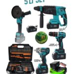 Allizer ALZ-3180 5'li Set –  (246 Parça Uç Seti + Kare Projektör)