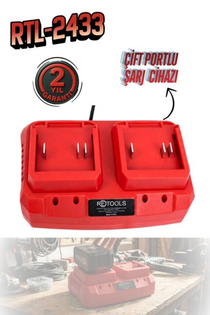 Retools RTL-2433 Çift Portlu Şarj Cihazı